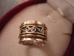 Arany és ezüst karikagyűrű 925