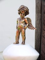 Little guardian angel bronze statue