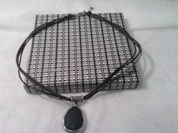 Ezüst nyaklánc bőrrel (Silpada) (72)