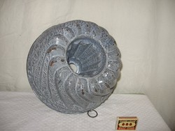 Fém - NAGY - RÉGI - Kuglóf forma - zománcozott - 27 x 15 cm - hibátlan