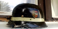 Pajzsos! Német M34-es tűzoltó sisak bontatlanul bélésével