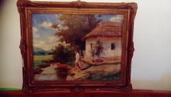 Szontágh Tibor olaj-vaszon festmény