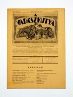 A VADÁSZKUTYA	SZAKLAP / HAVILAP	II. ÉVFOLYAM	8. SZÁM	1941	augusztus	15			RÉGI ÚJSÁG	1168