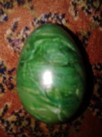 Zöld ásvány dísztárgy kő tojás