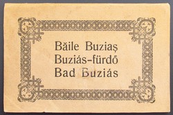 Erdély Buziás fürdő, 10 darab képpel (leporelló) ca.1927