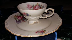 Edelstein Bavaria Maria Theresia porcelán csésze , tányérral