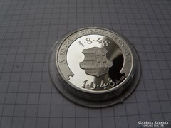 Petőfi színezüst centenárium érme. 0,925 ag. RRRR!.(10)