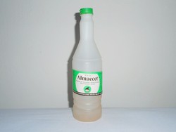 Retro BUSZESZ almaecet - papír címke, műanyag palack - 1980-as - Budapesti Szeszipari Vállalat