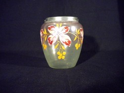 Antik LEGRAS jellegű üveg jégtartó