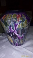 Kézi festésű gyönyörű 20 cm-es  Scheurich Keramik  váza