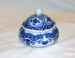 Gyönyörű Wallendorf Echt Kobalt porcelán bonbonier