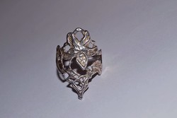 Áttört mintás ezüst gyűrű ( nagyobb méret )