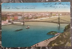 Ferencz József-híd - Budapest - 1908 - képeslap