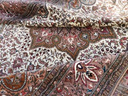 Natur selyemmel kontúrozott álomszép Kayseri szőnyeg 