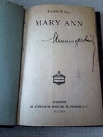 Antik könyv  -     Zangwill   Mary Ann -  világirodalom