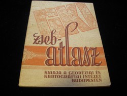Pocket atlas from the 60s, nice condition 12 x 17 cm