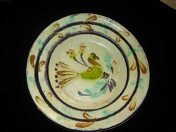 Gyönyörű antik népi  tányér  Erdélyből  , száz év feletti
