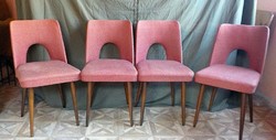 Mid century , retro design szék garnitúra , 4 darab