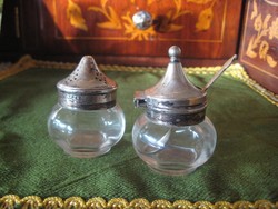 Pendant holders, marked, English, 6.0 and 5.5 cm