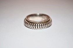 Nagy méretű forgó közép részes ezüst gyűrű