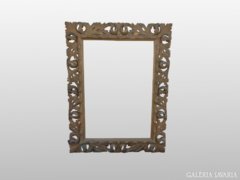 0223 Hatalmas méretű antik florentin tükör keret