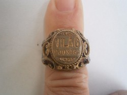 Ritka Táncdalfesztivál 1969 ezüst pecsét gyűrű Nagyon Ritka!!!!