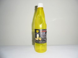 Retro OLYMPOS natur citromlé üdítő - papír címke, műanyag palack - 1983-as