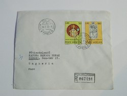 1972 Vatikáni levél 1971 1000 éves a keresztény Magyarország bélyegpárral!