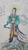 Beautiful Chinese silk image 55 x 35 cm