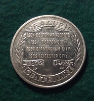 Manchester City F.C. FA Kupa millecentenáriumi emlékérme. 1872-1972.