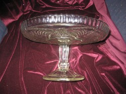 Tortatartó  üveg  25 x 13 cm   a 60 as évekből