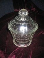 Glass bonbonier from the 60s 15 x 10 cm