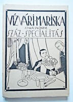 Vízvári Mariska szakácskönyve száz specialitás