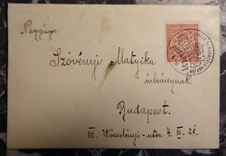 1916. december 30. - IV. Károly király koronázása napján bélyegző - Felbontatlan meglepetés levél