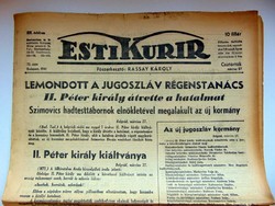 1941 március 27  /  ESTI KURIR  /  RÉGI ÚJSÁG Ssz.: 722