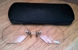 14 k.arany orrnyerges kemény hidas  nyolcszögletű cvikker szemüveg 14 k.arany nyolcszögletű 