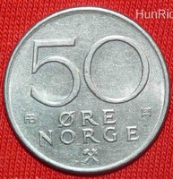 50 Öre - Norvégia - 1975.