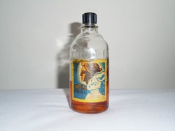 Retro CAOLA Bronzolaj üveg palack - 1970-1980-as évekből