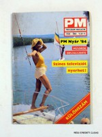 1984  /  PM PROGRAM MAGAZIN  /  RÉGI EREDETI MAGYAR ÚJSÁG Szs.:  3728