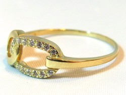 Női köves arany gyűrű(Kecs-Au69415)