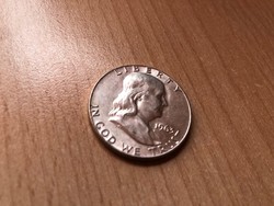 1963 USA ezüst fél dollár 11,5 gramm 0,900