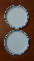 Zsolnay kék csíkos tányérok (2 db)