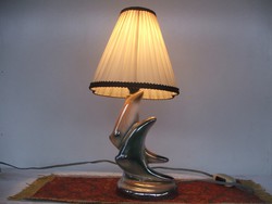 Iparművészeti kerámia,asztali lámpa hosszú vezetékkel.