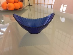 Kék üveg asztalközép