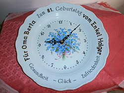 Beautiful porcelain plate clock