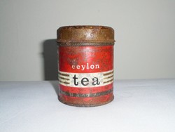 Retro teás fémdoboz pléh doboz - Ceylon tea - Compack - 1970-es évekből