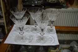 5 darab kristály pezsgős pohár
