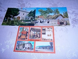 Mezőkövesd 3 db színes régi postatiszta képeslap