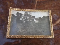 Miniature copper frame photo holder 92x62 mm