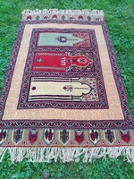 Kézi csomózású török kayseri szőnyeg. 168x113+ Rojt.